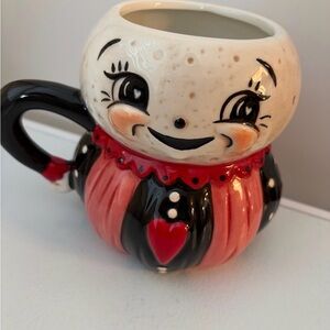 Johanna Parker Luna Moon Red Valentine's Day Heart Coffee Mug Carnival Cottage